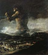 Francisco Goya The Colossus or Panic oil on canvas